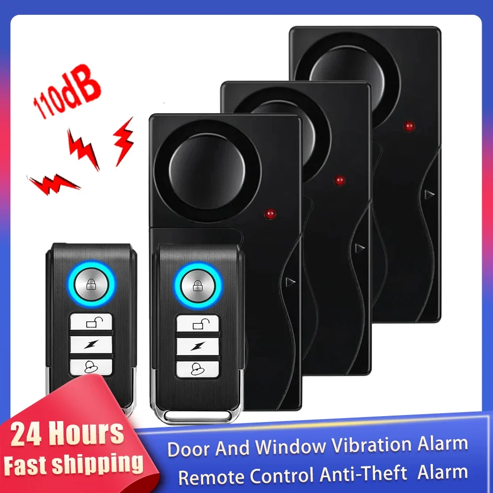 Home Security Yard Sign - Alarm Getaran Pintu dan Jendela 110dB