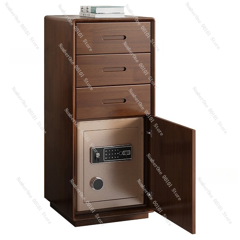 Home Security Units - Lemari Samping Tempat Tidur Kayu Solid