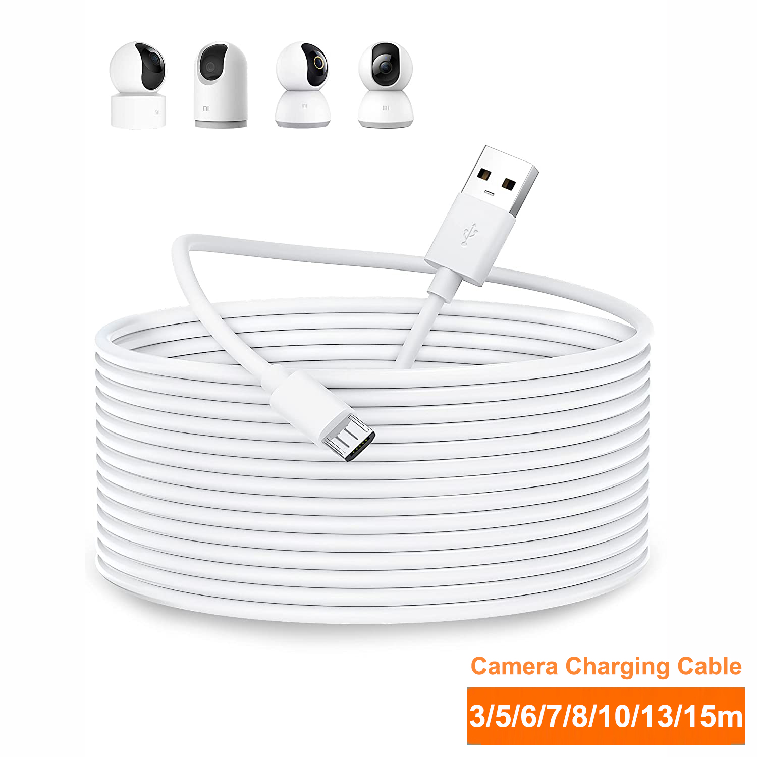 Xiaomi Home Security 360 - Kabel ekstensi USB mikro 3 ~