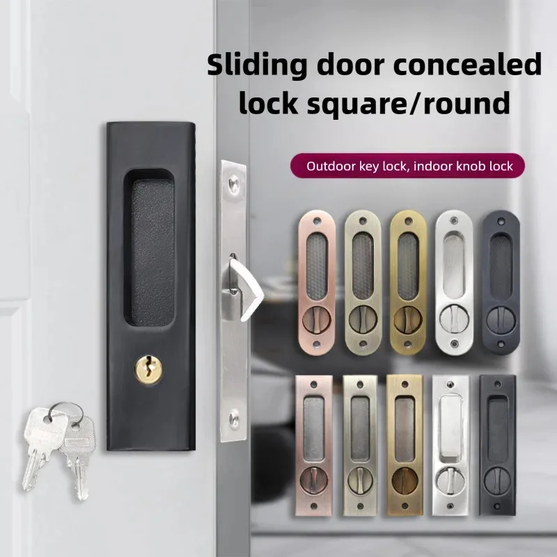 Home Security Key - Kunci Pengait Pintu Geser Hitam Tugas