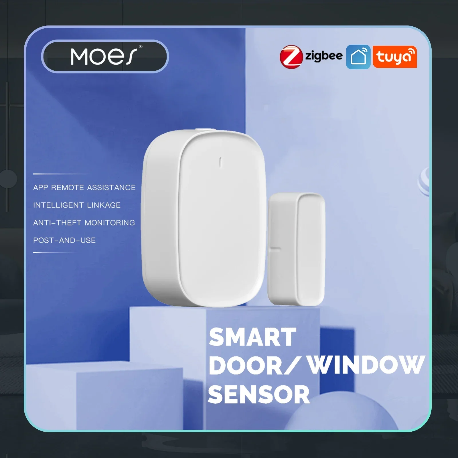 Home Security System Installation - MOES Tuya ZigBee/Wifi Gerbang Pintu Jendela