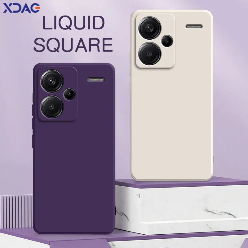Xiaomi Home Security 360 - Casing ponsel silikon cair persegi untuk