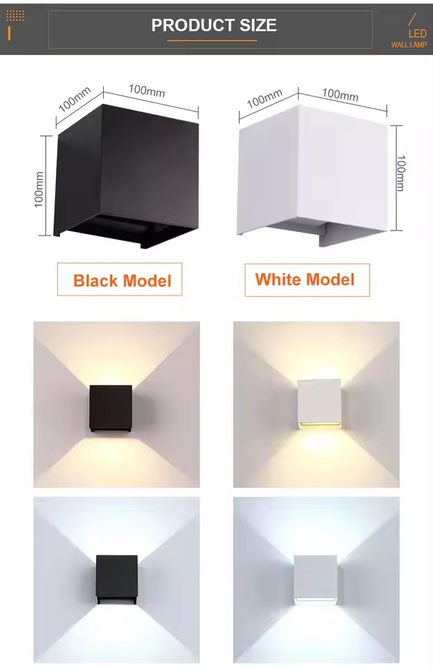 Lampu Dinding LED 6W/12W Lampu - Home Security Yard Sign ulasan dan harga