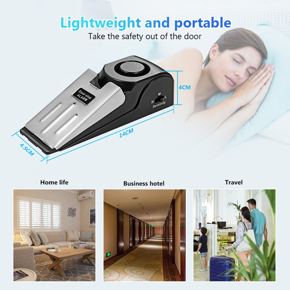 Alarm penghenti pintu nirkabel - Door Wedge Alarm ulasan dan harga