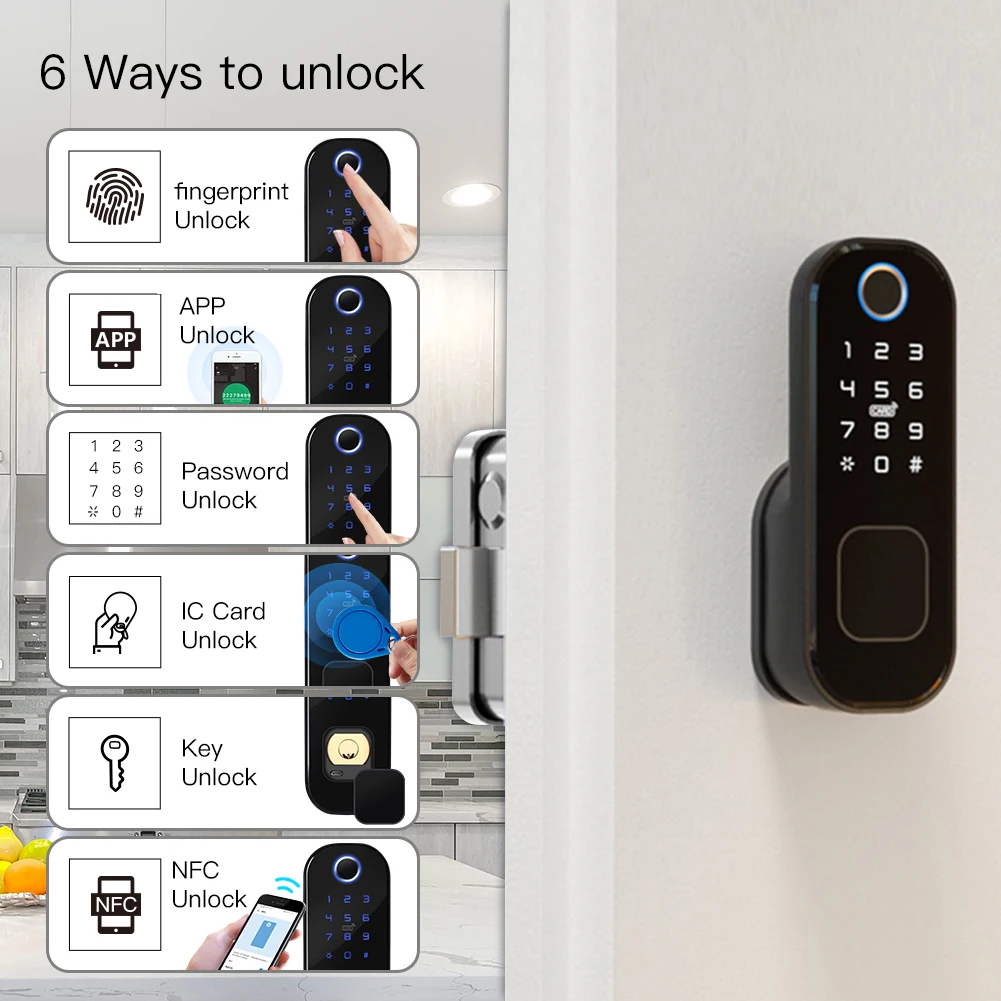 MOES pengunci pintu pintar Tuy - Home Security Key ulasan dan harga