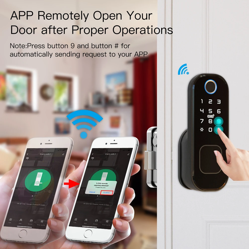 MOES pengunci pintu pintar Tuy - Home Security Key ulasan dan harga