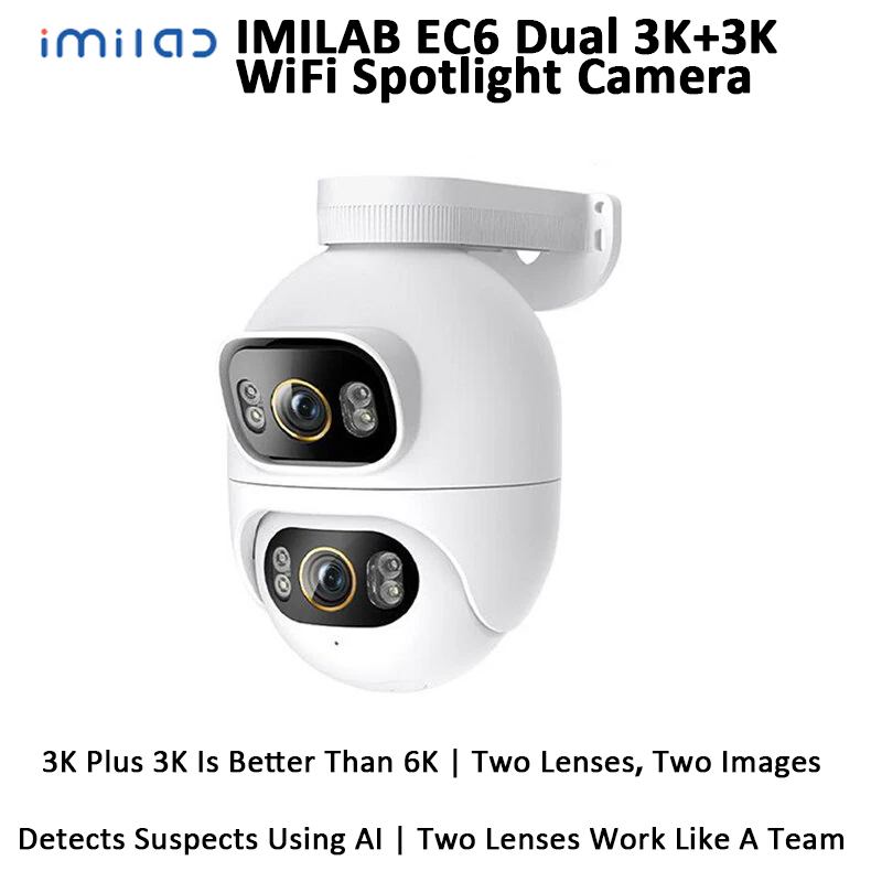 IMILAB EC6 Dual 3K + 3K WiFi K - Home Security Flood Lights ulasan dan harga