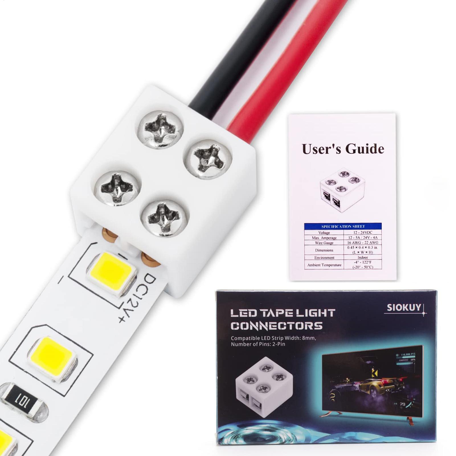 Konektor strip LED 8mm tanpa s - Home Security Providers ulasan dan harga