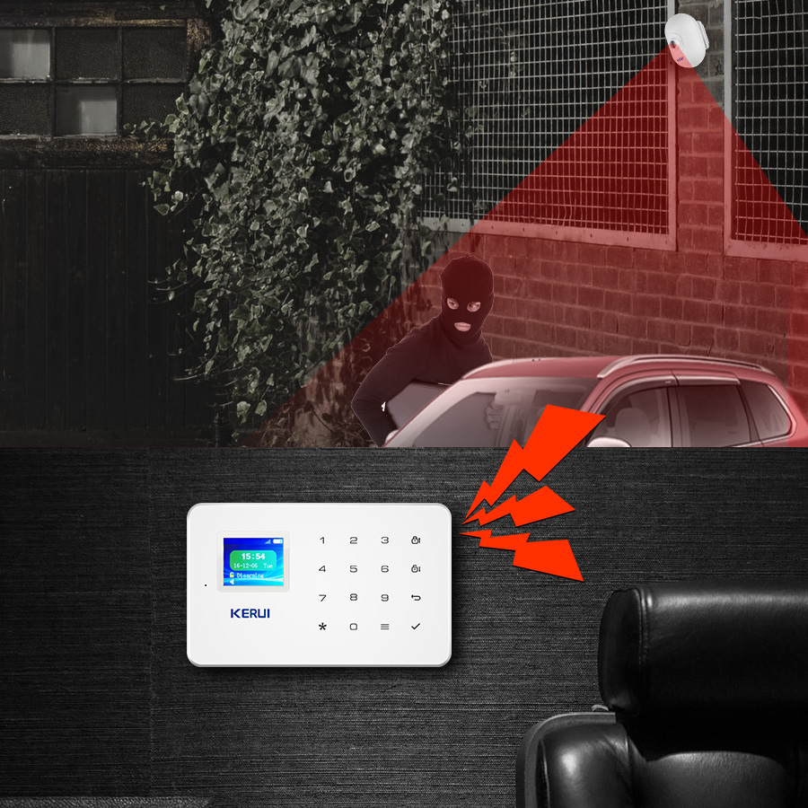 KERUI P861 Outdoor Tahan Air P - Home Security Yard Sign ulasan dan harga