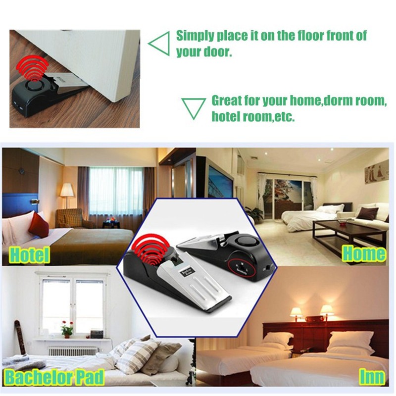 Sistem Pengaman Pintu Nirkabel - Door Wedge Alarm ulasan dan harga