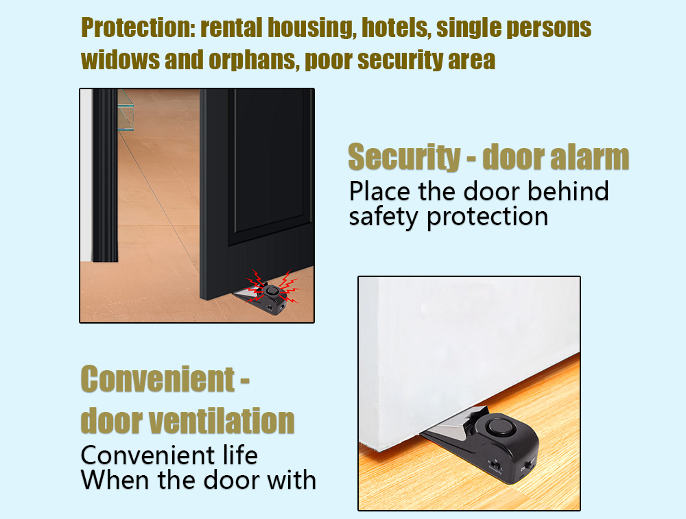 Sistem Pengaman Pintu Nirkabel - Door Wedge Alarm ulasan dan harga
