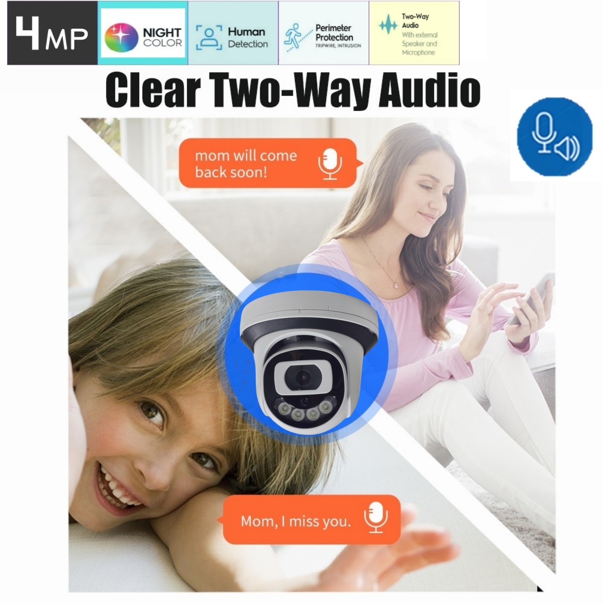 Kamera Keamanan WiFi 4MP Indoo - Home Security System Installation ulasan dan harga