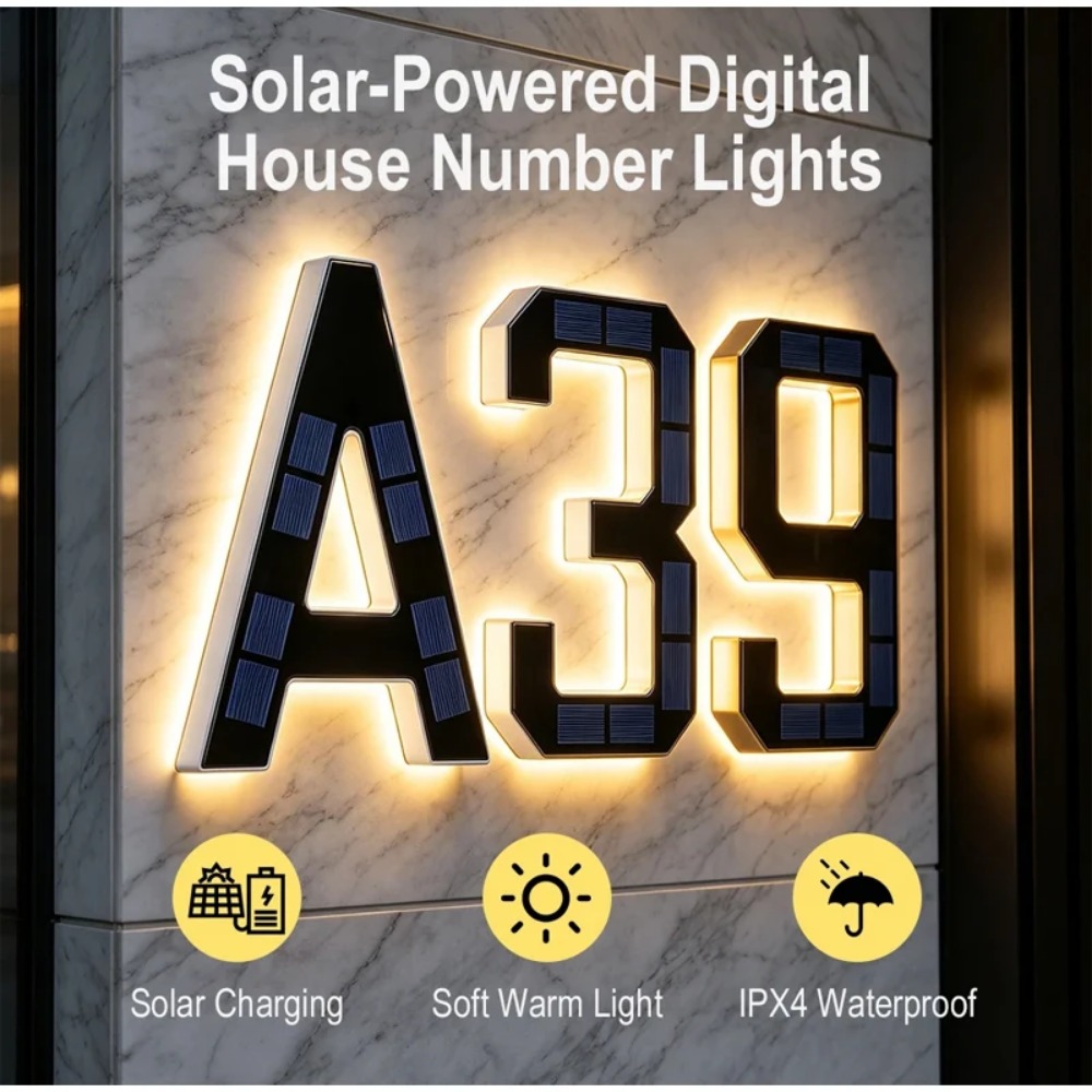 Lampu Nomor Rumah Tenaga Surya - Home Security Yard Sign ulasan dan harga