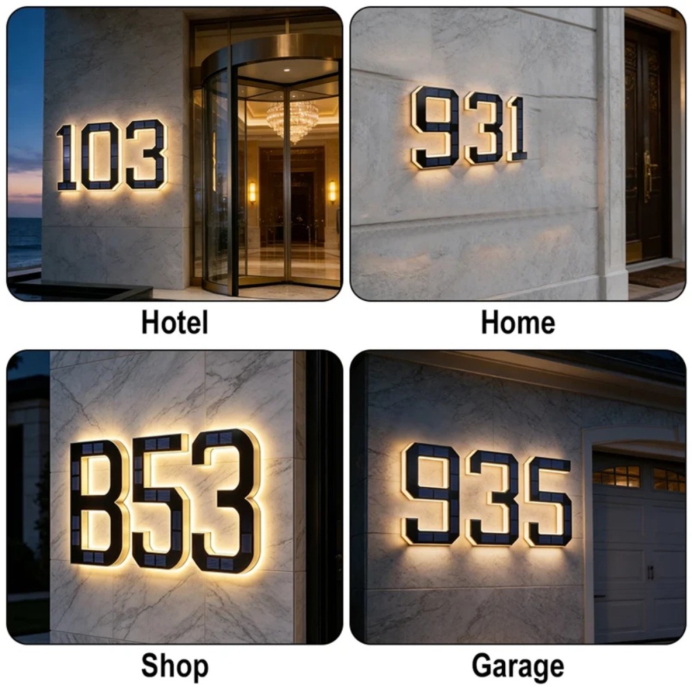 Lampu Nomor Rumah Tenaga Surya - Home Security Yard Sign ulasan dan harga