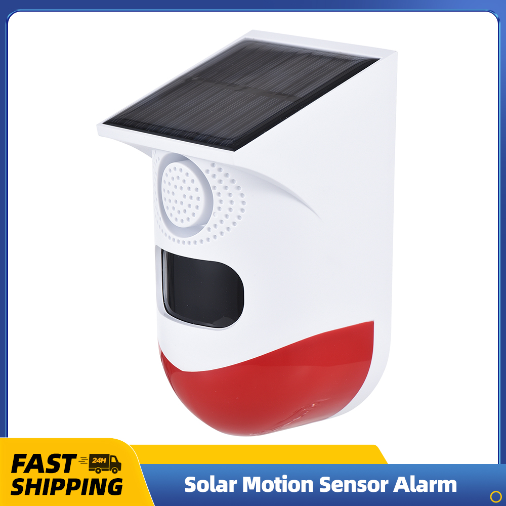 Solar Alarm Sensor gerak luar  - Home Security Yard Sign ulasan dan harga
