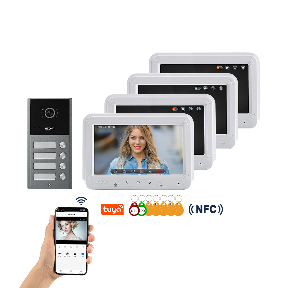 Sistem Interkom Video WIFI Tuy - Home Security Units ulasan dan harga