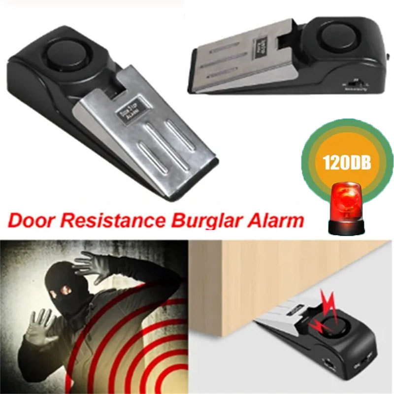 Penghenti pintu nirkabel 120db - Door Wedge Alarm ulasan dan harga