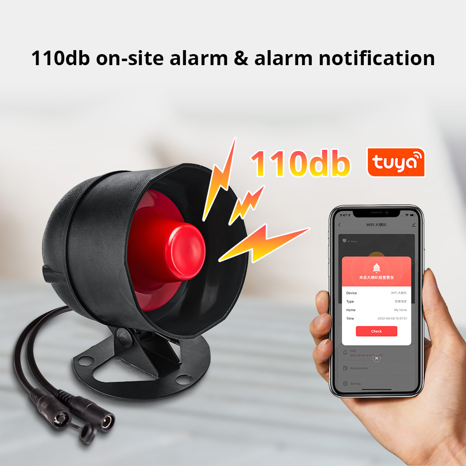 KERUI Tuya Speaker keras WIFI, - Home Security System Installation ulasan dan harga