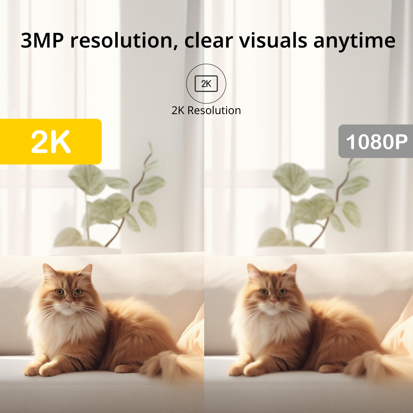 Kamera pengawas 3MP 5/2, 4GHz  - Home Security System Installation ulasan dan harga