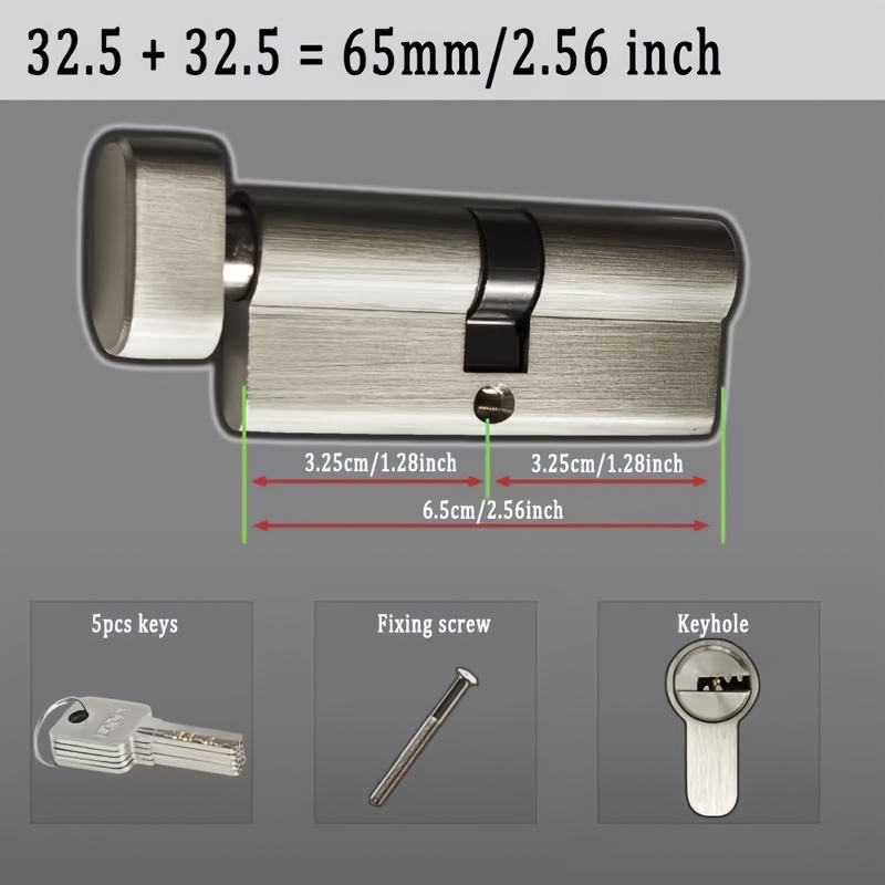 1 Buah Silinder Kunci Anti Mal - Home Security Key ulasan dan harga