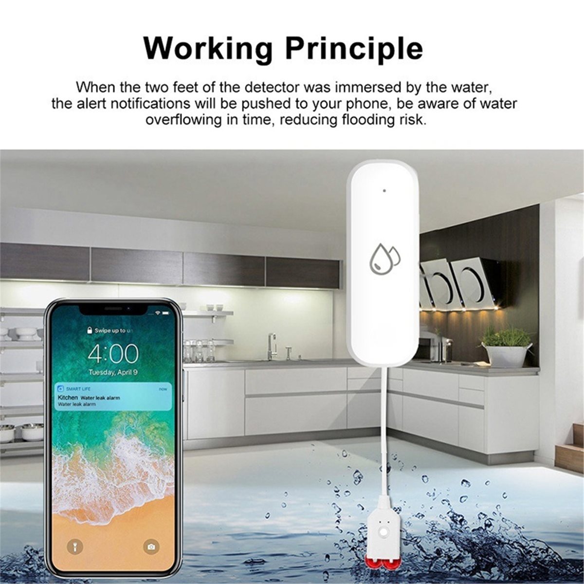 Sensor Alarm Kebocoran Air Zig - Home Security Usa ulasan dan harga